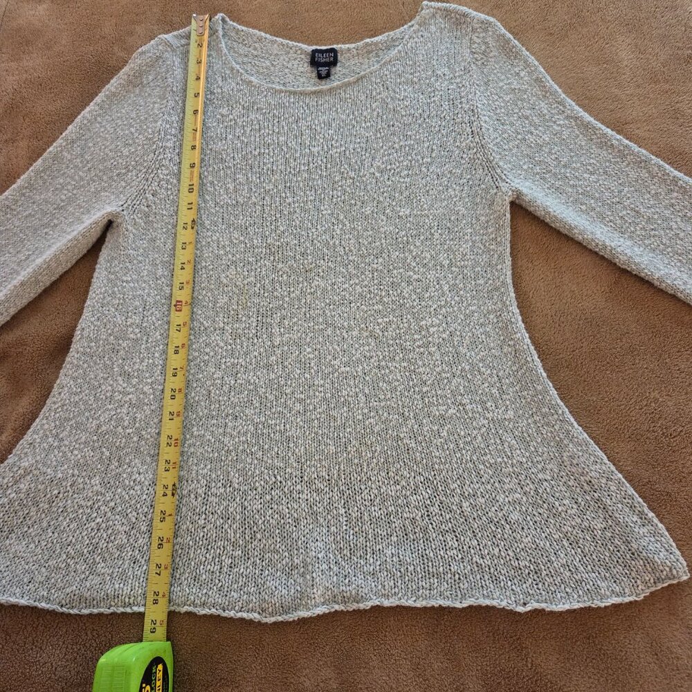 Eileen Fisher Pullover Tunic Sweater Womens XL Italian Cotton Blend Sage Green - Picture 9 of 9